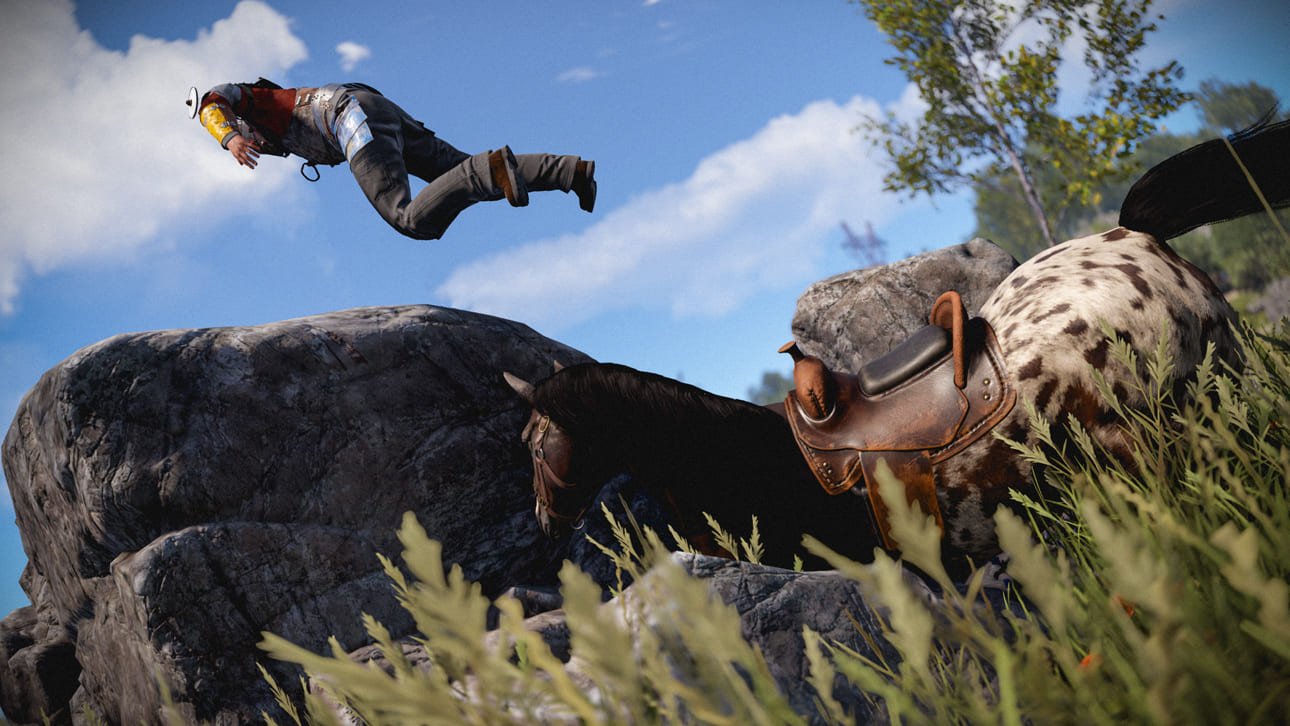 horse angry rust