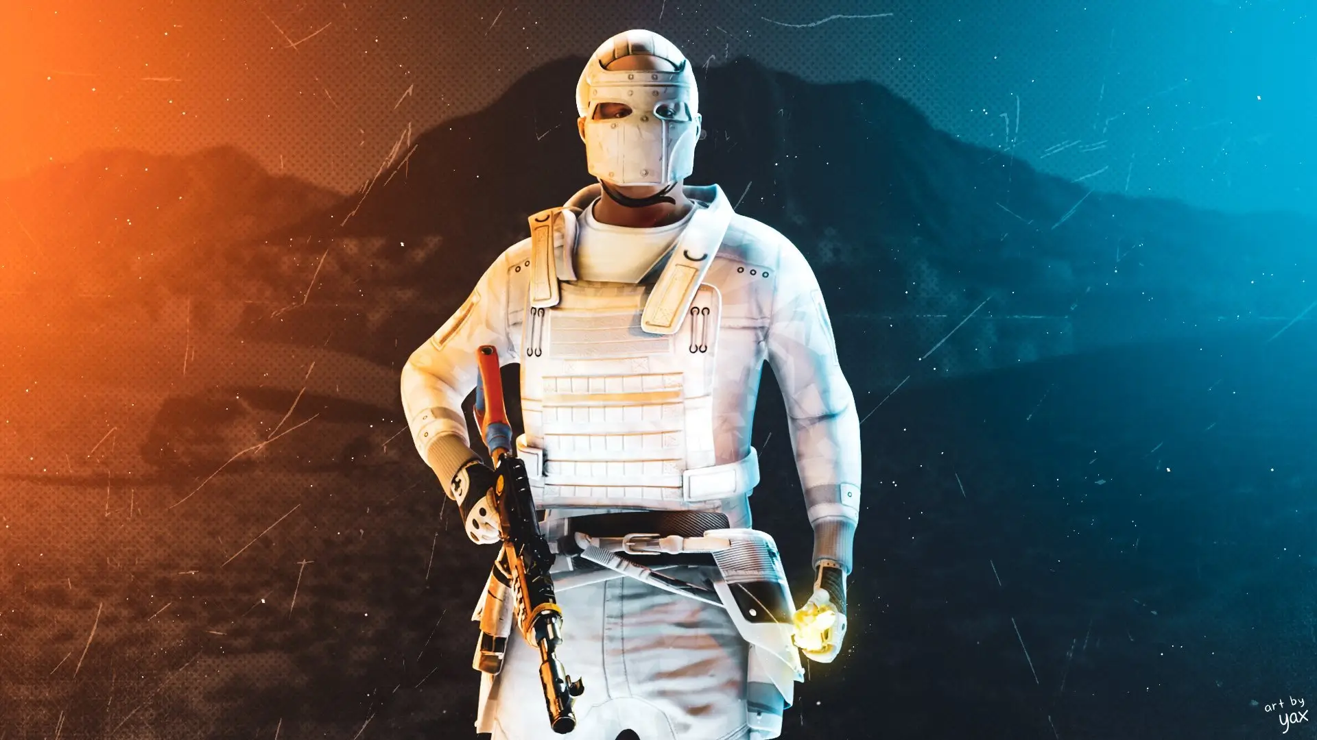 white hq metal rust