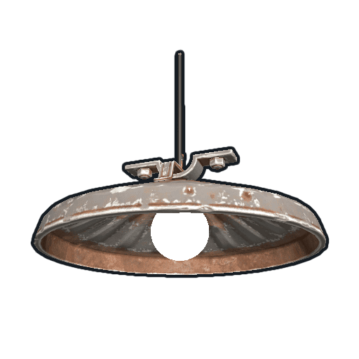 ceiling light rust
